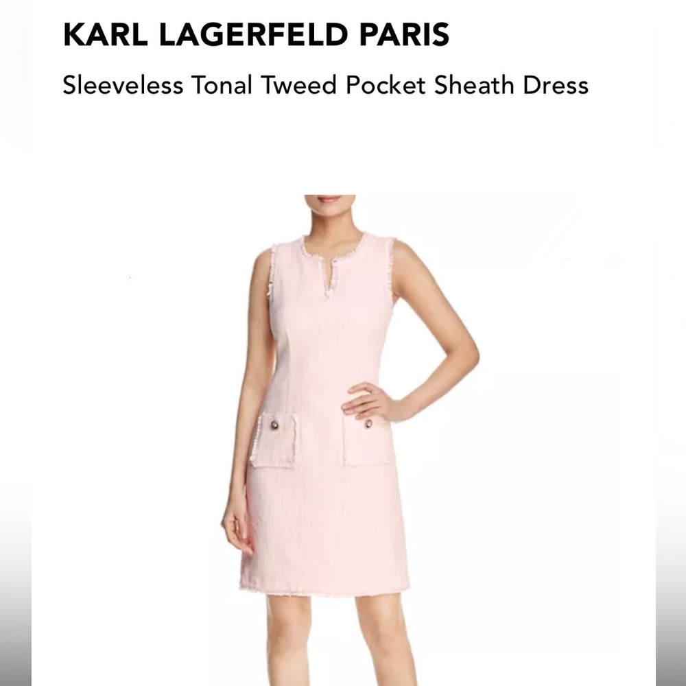 KARL LARERFELD PARIS PINK DRESS